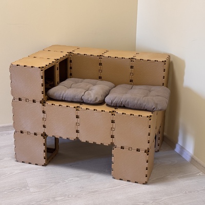 Lounge chair in an interior