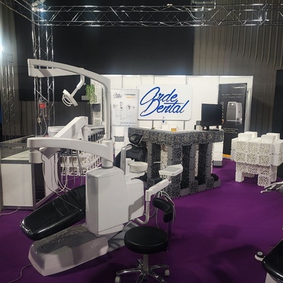Exhibition booth at a trade show