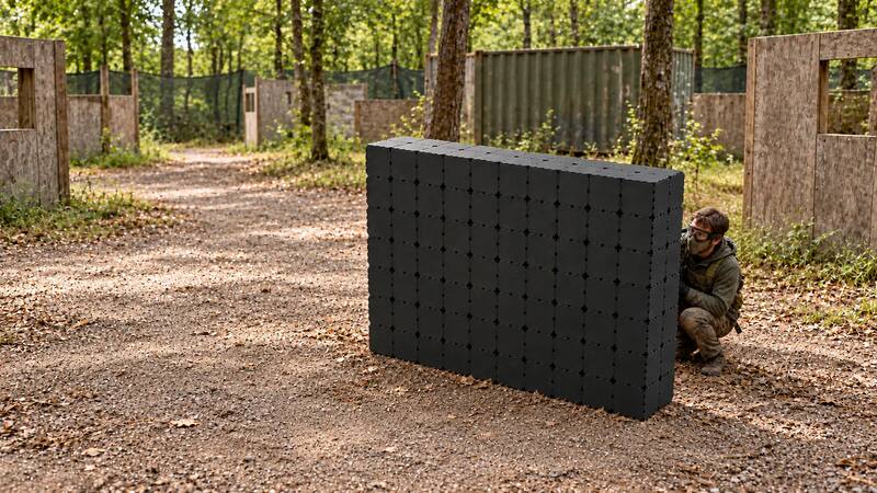 Modular shelters for airsoft and paintball
