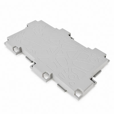 Grey Cubik Zen/2 half-cube panel, angled view