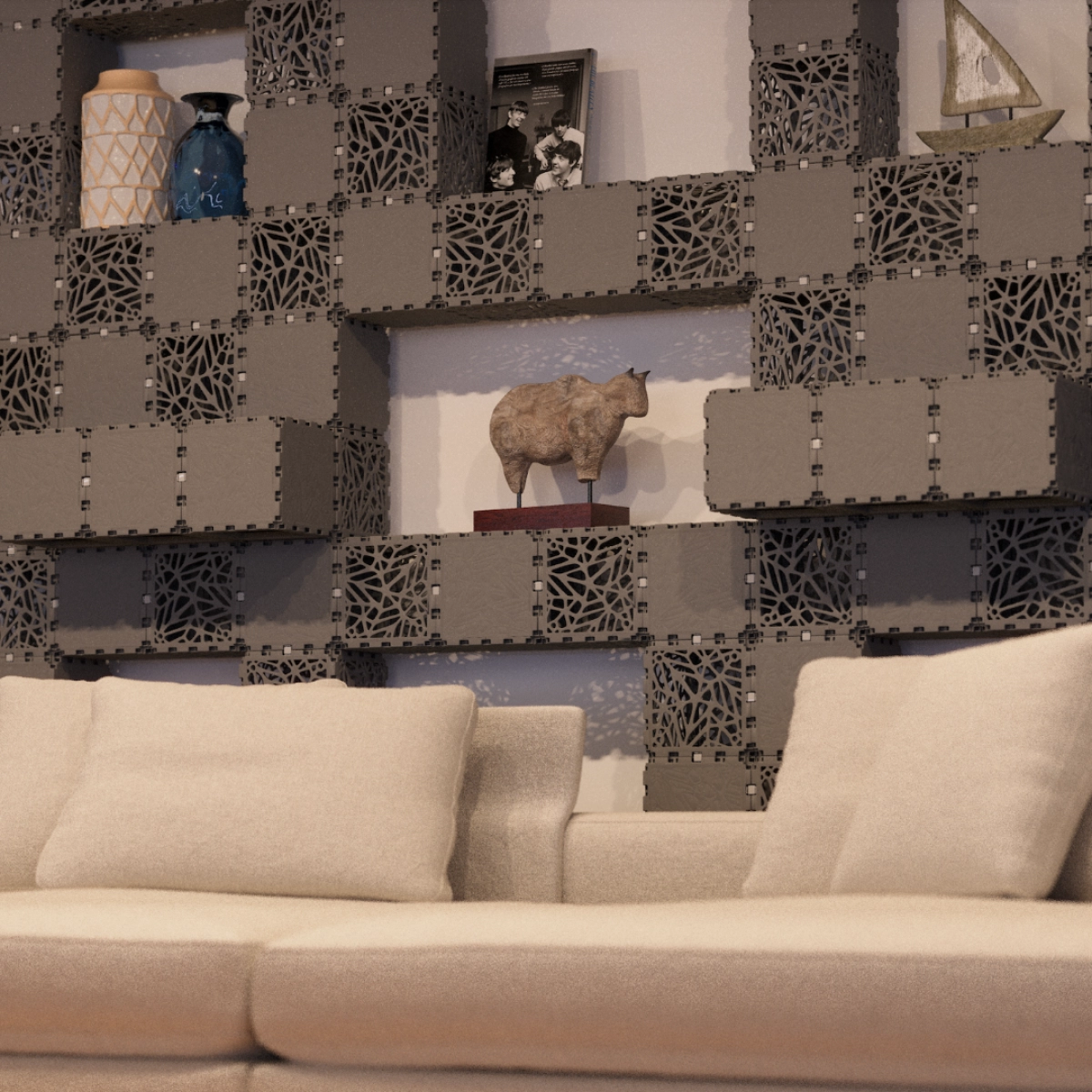 Modular shelving photo