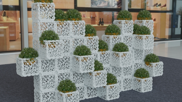 Green wall installation