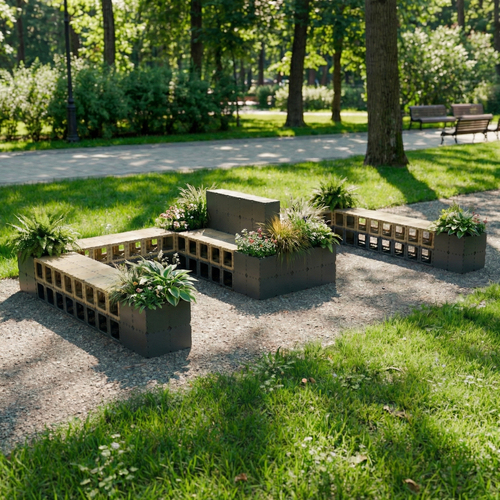 Planter bench system