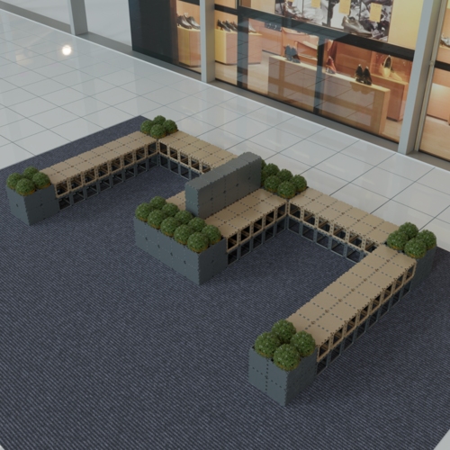 Planter bench system