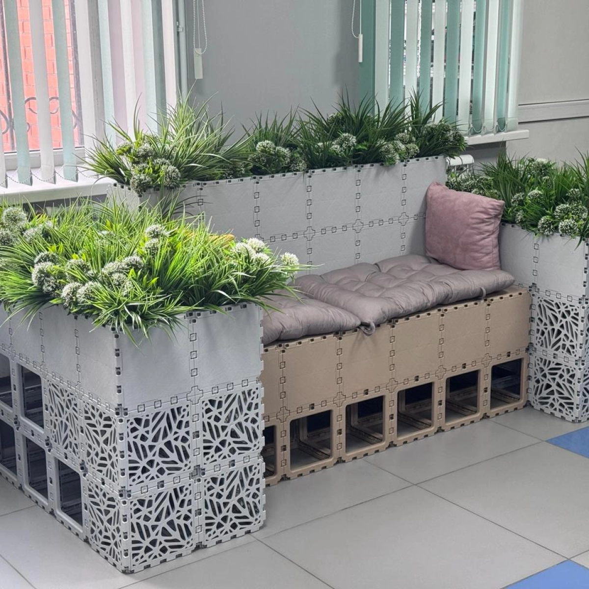Banco verde modular