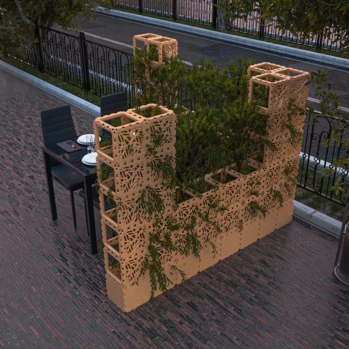 Modular green wall photo