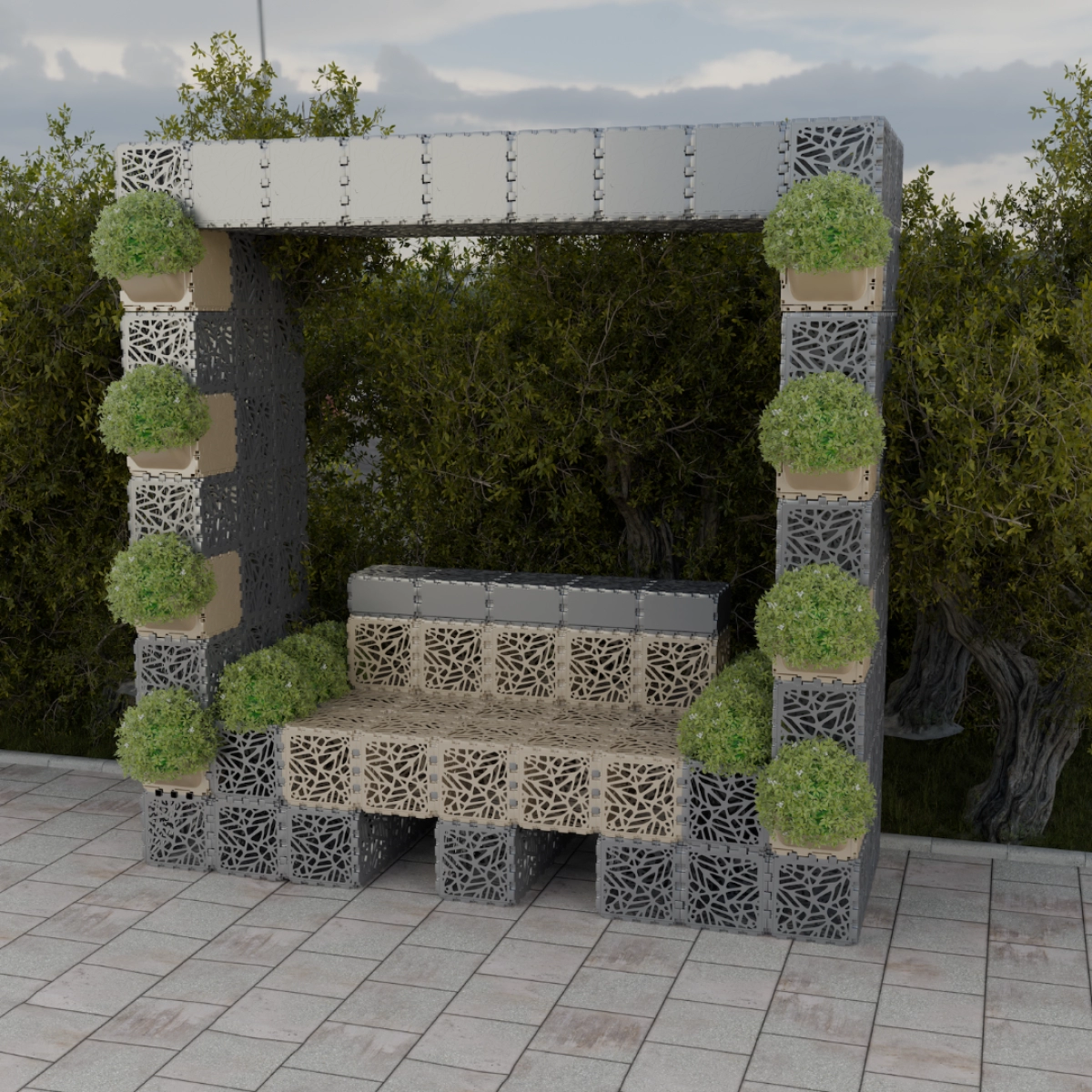 Garden pavilion photo
