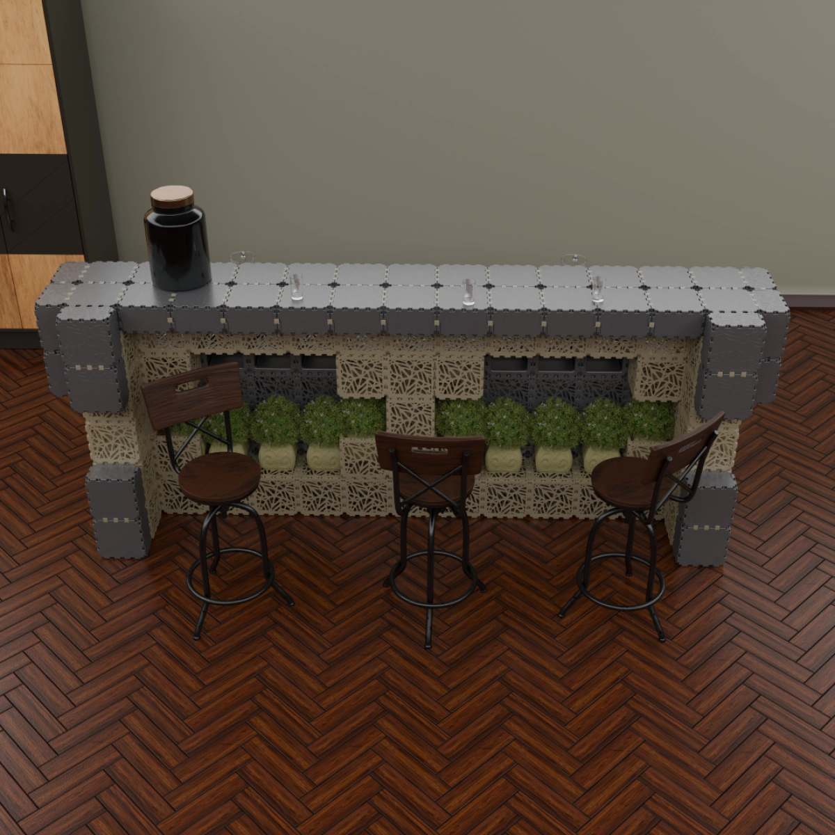Cubik Bar Counter, additional view