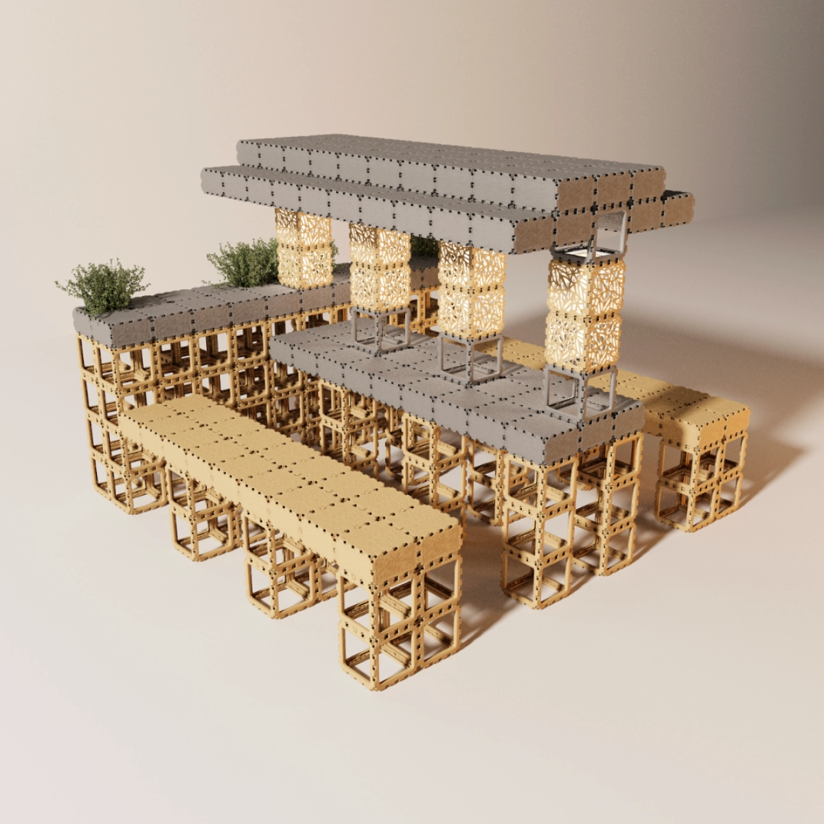 Modular dining bar photo