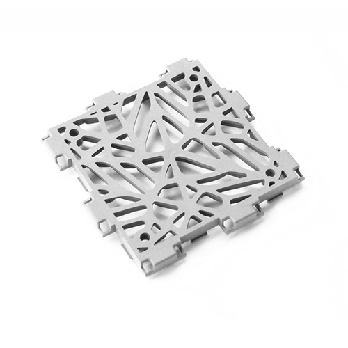 Grey Cubik Bion panel, lattice close-up