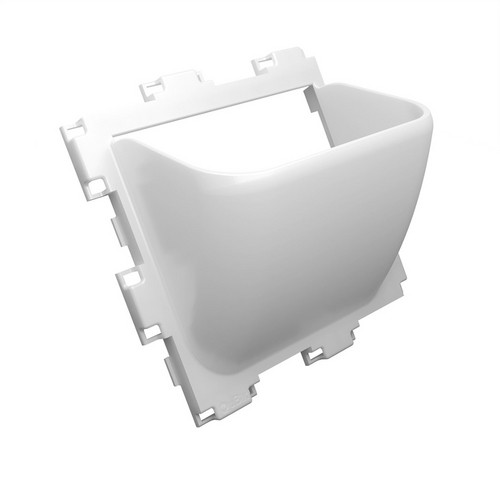 White Cubik Flora cubes with plant pockets