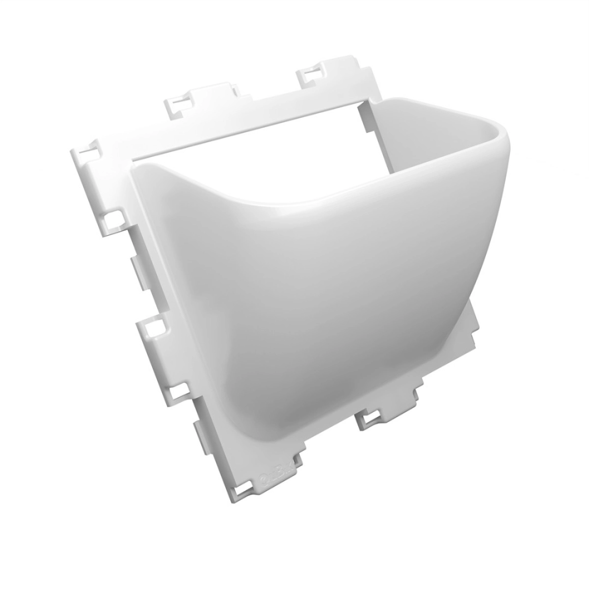 White Cubik Flora cubes with plant pockets