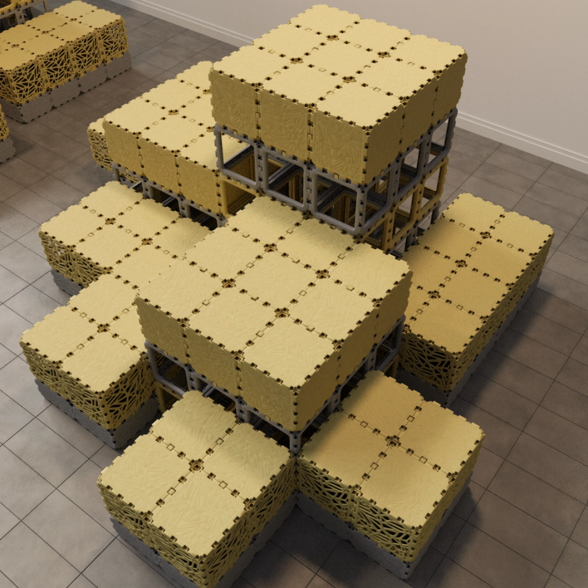 Modular exhibition podium photo