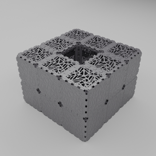 Grey Cubik modular planter, 180 L, additional view