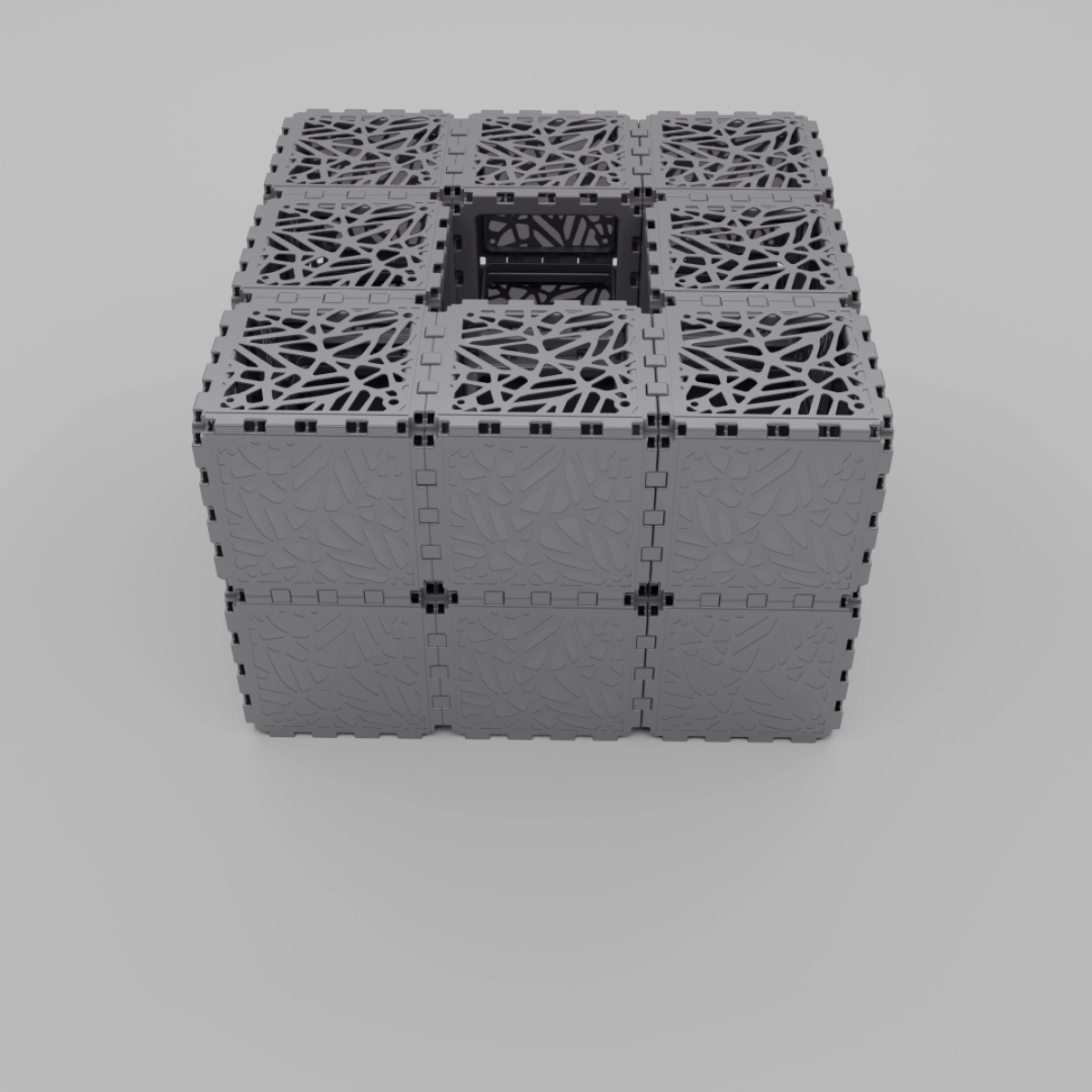 Grey Cubik modular planter, 180 L, additional view