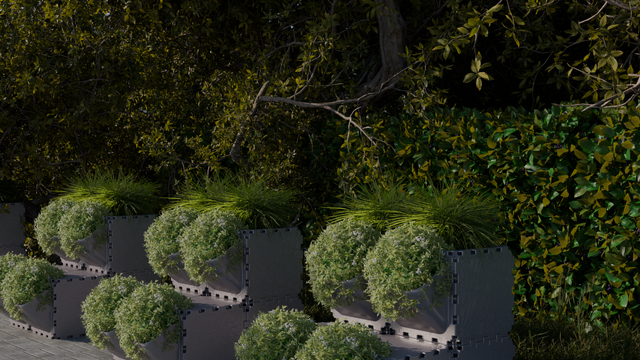 Flora two-level planter