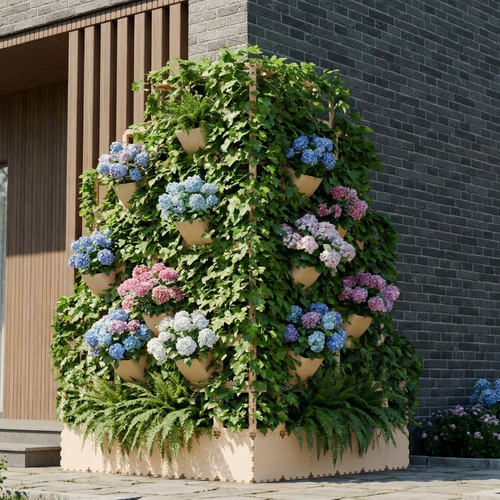 Cubik vertical garden planter wall