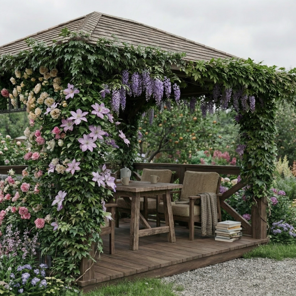 Cubik Hedgerow with plants, additional view
