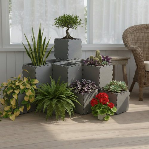Corner Modular Planter Stand