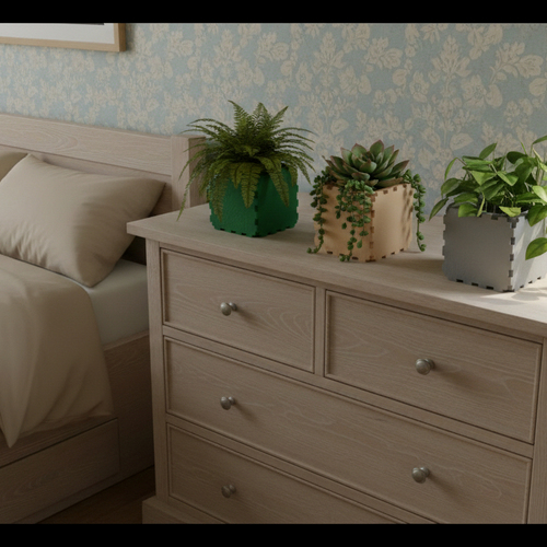 Modular Cube Planters (Set of 3)