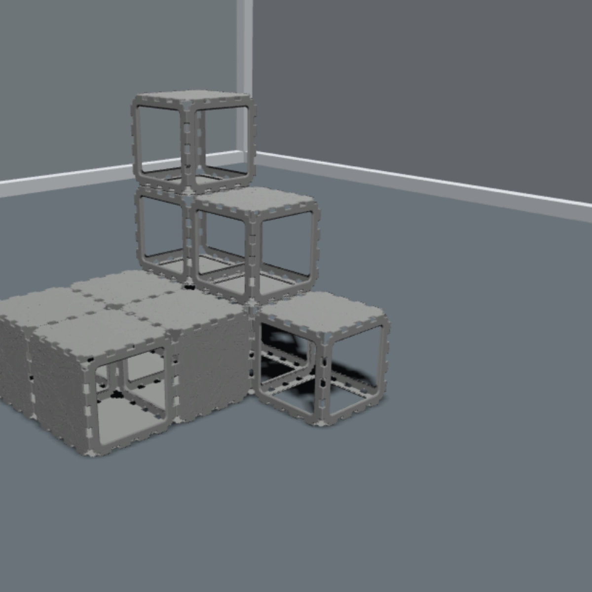Modular Cat House with Climbing Steps photo