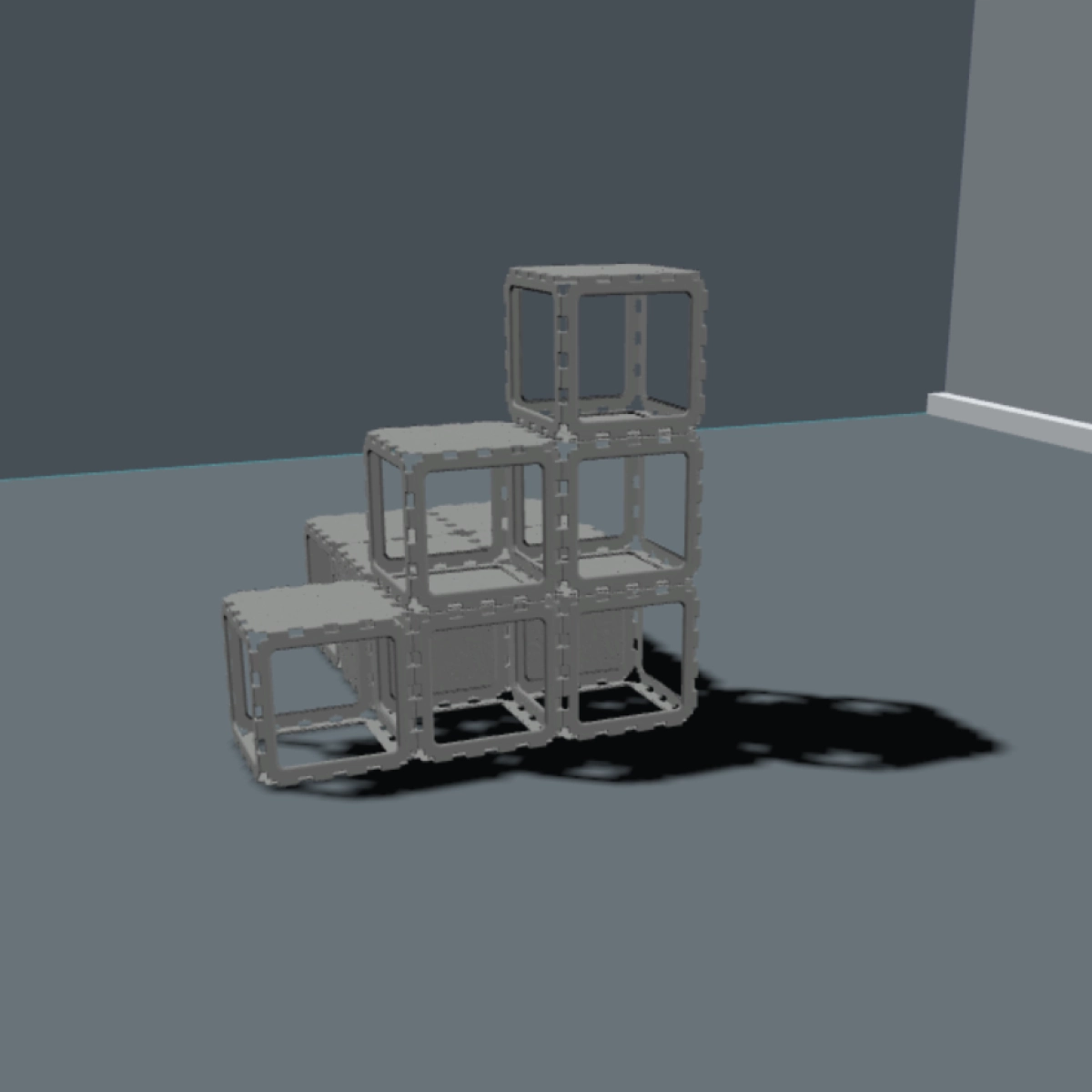 Modular Cat House with Climbing Steps photo
