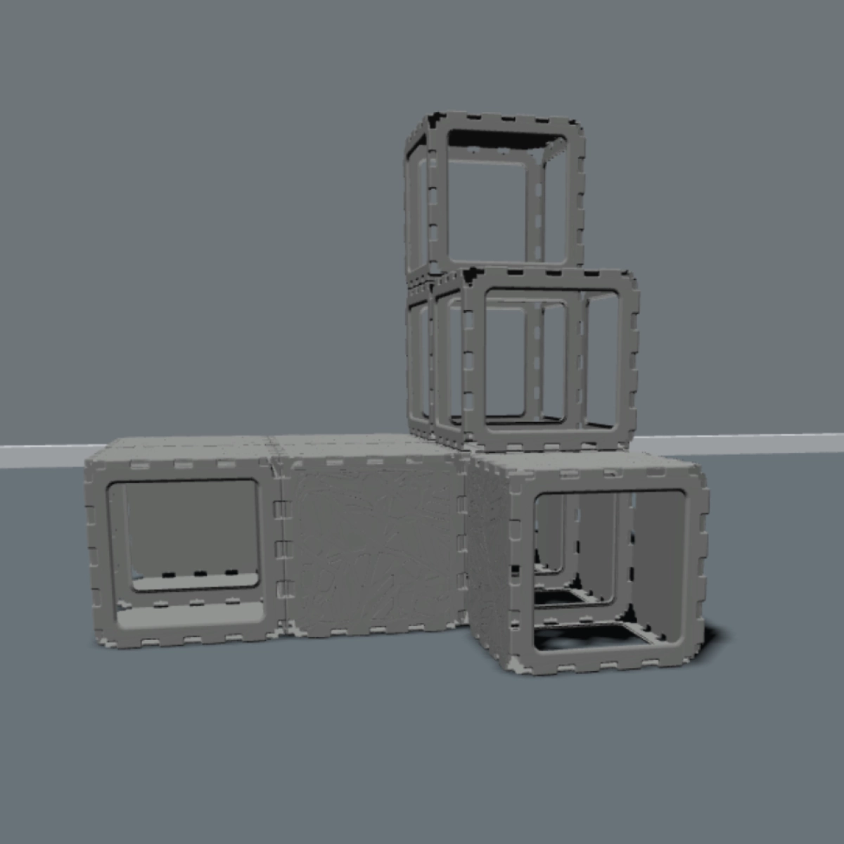 Modular Cat House with Climbing Steps V2 photo