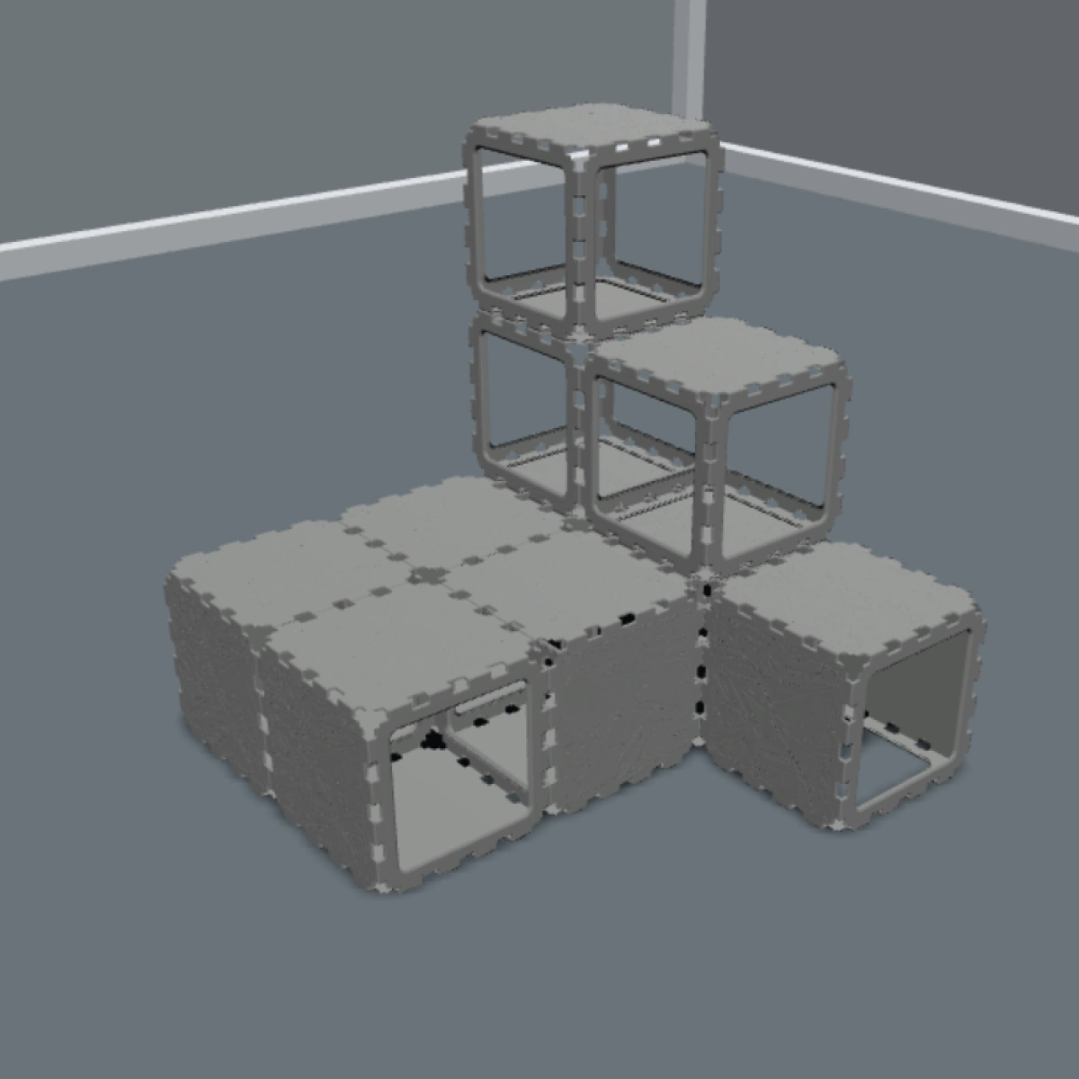 Modular Cat House with Climbing Steps V2 photo