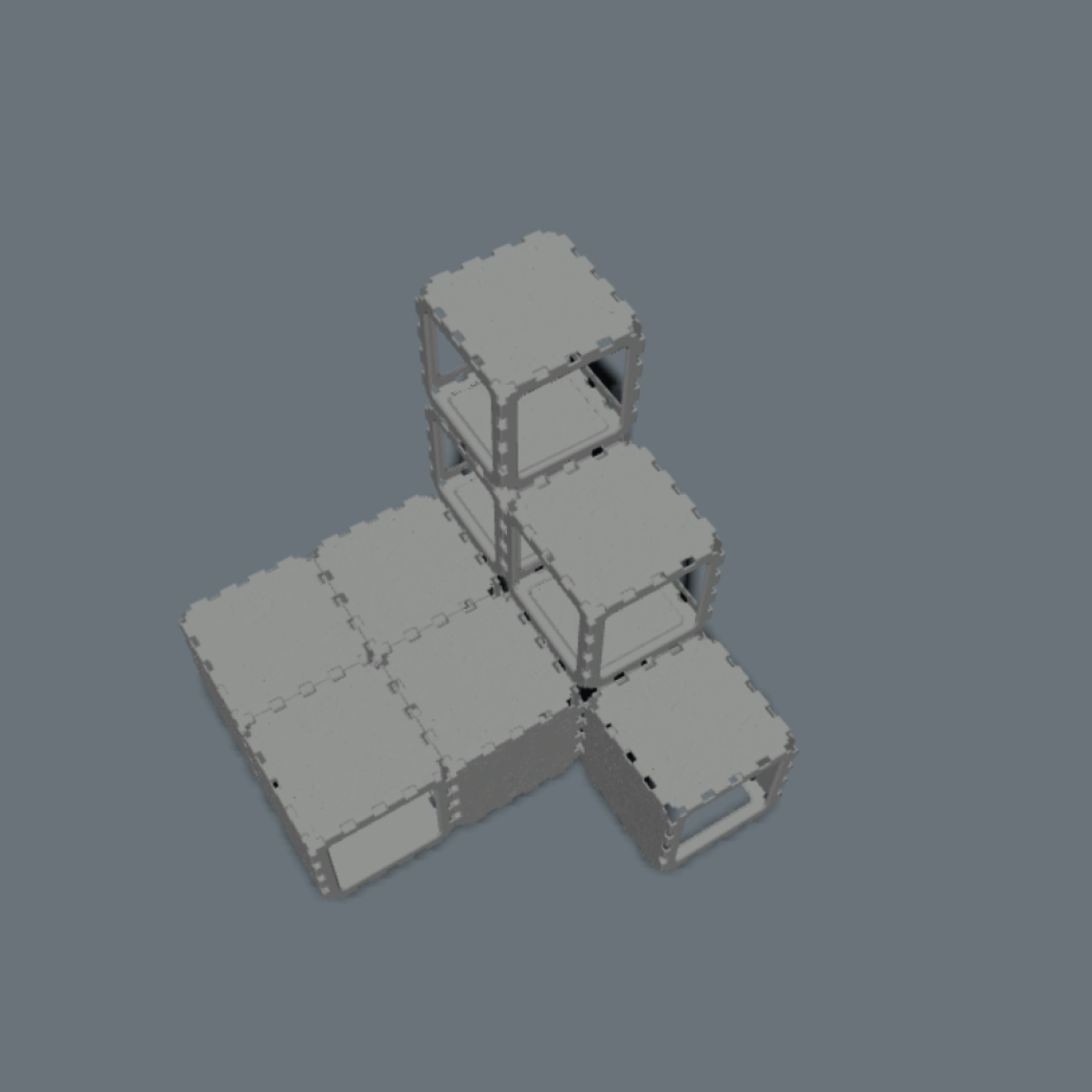 Modular Cat House with Climbing Steps V2 photo