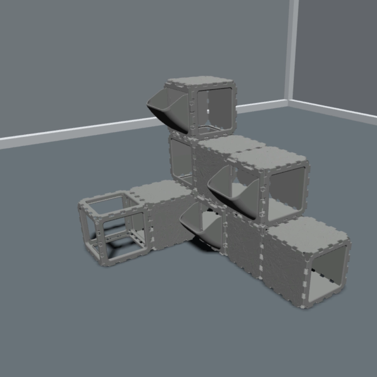 Modular Cat Play System with FLORA Panels photo