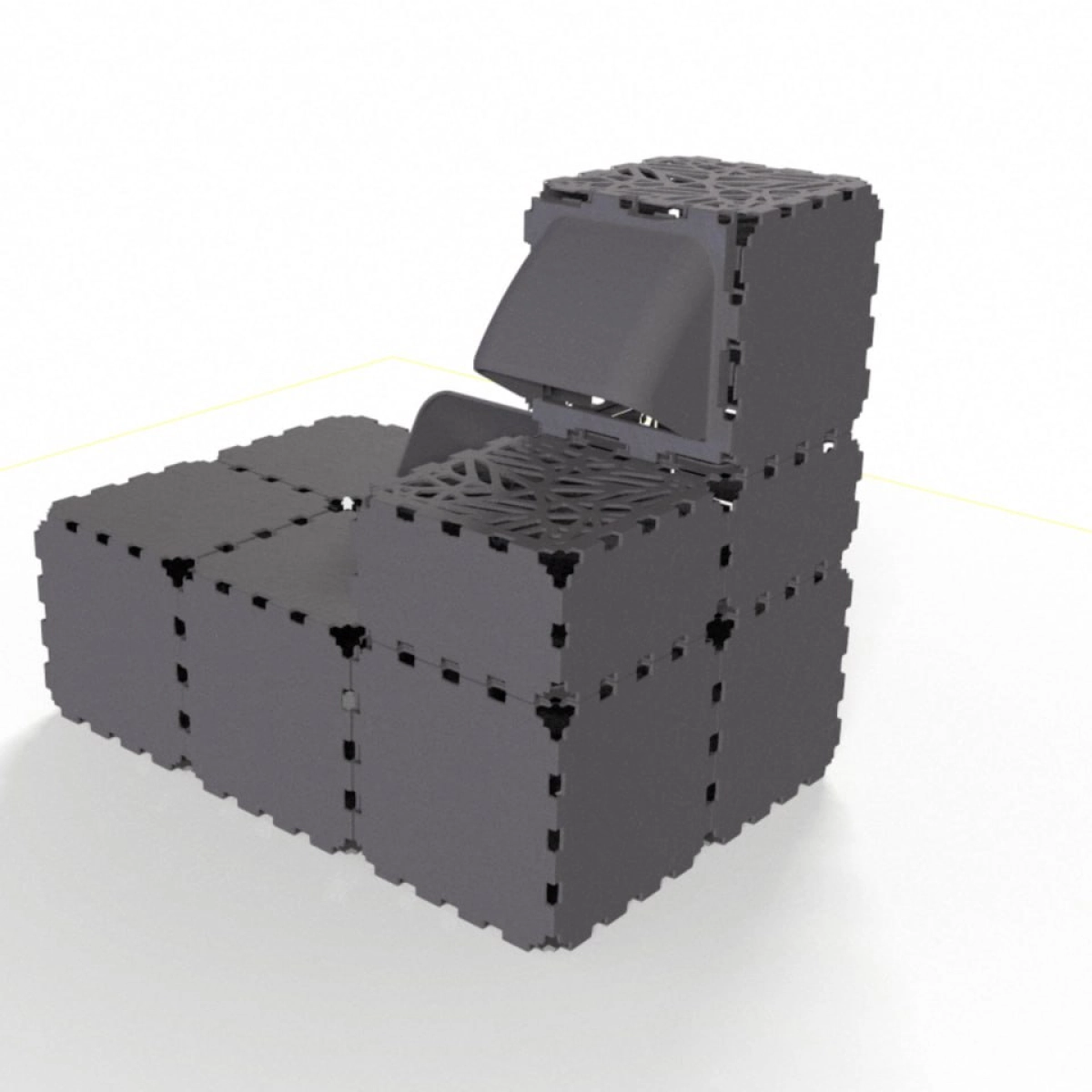 Modular Cat Play House with FLORA Entry V2 photo
