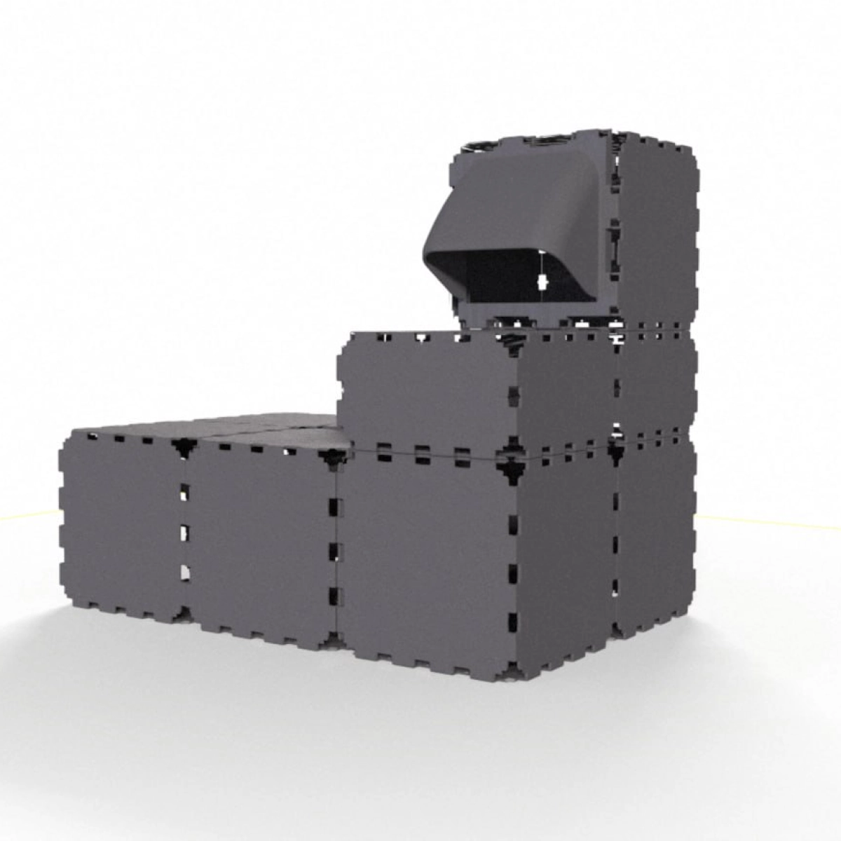 Modular Cat Play House with FLORA Entry V2 photo