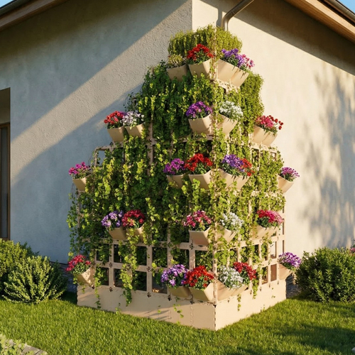 Freestanding vertical garden system
