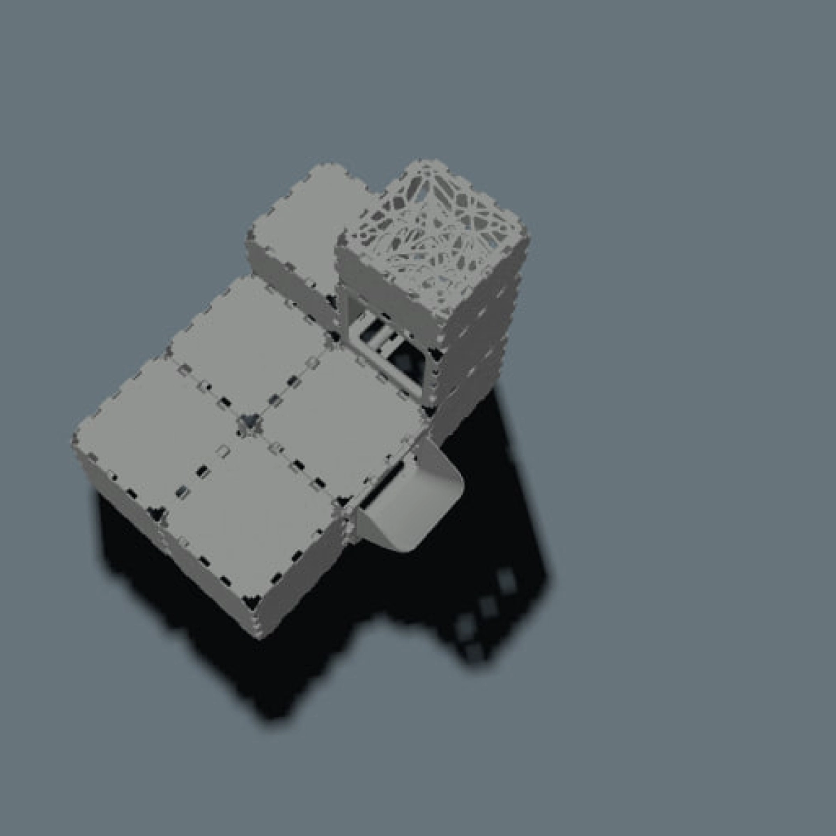 Modular Cat Play House with FLORA Entry V4 photo