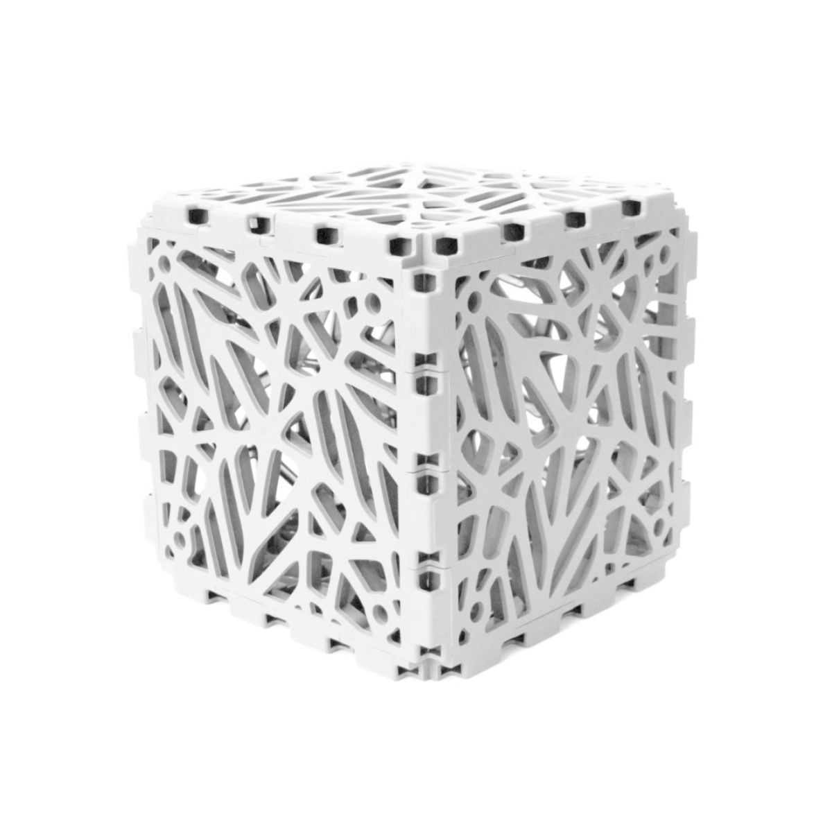 White Cubik Bion white, lattice faces