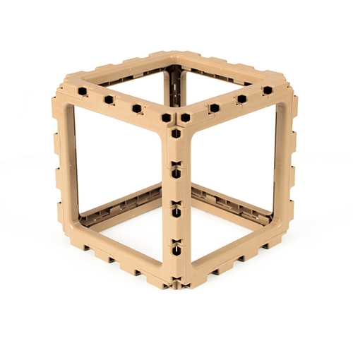 Vuoto 2 cubi beige