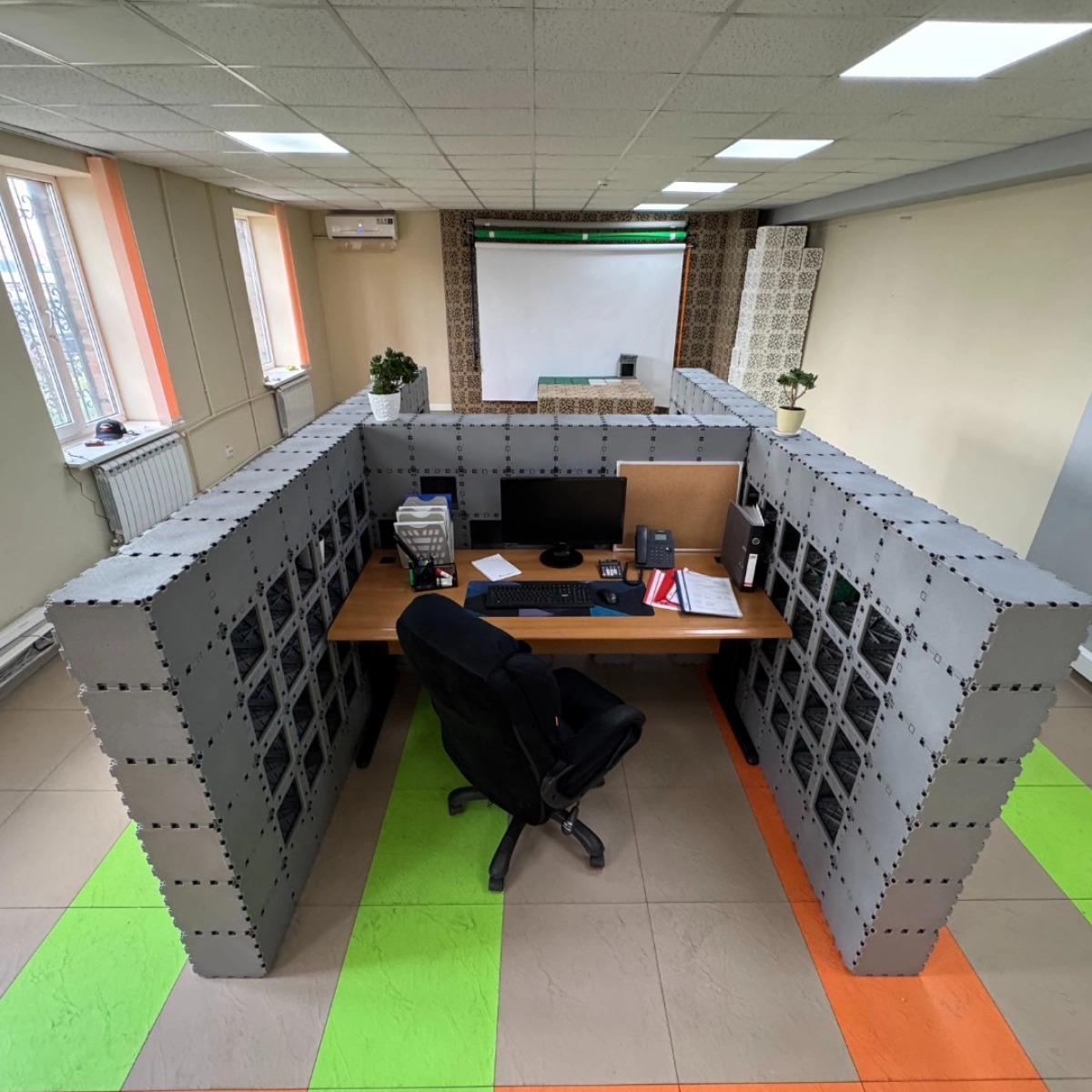 Cubik H-2 1.80 m office booths