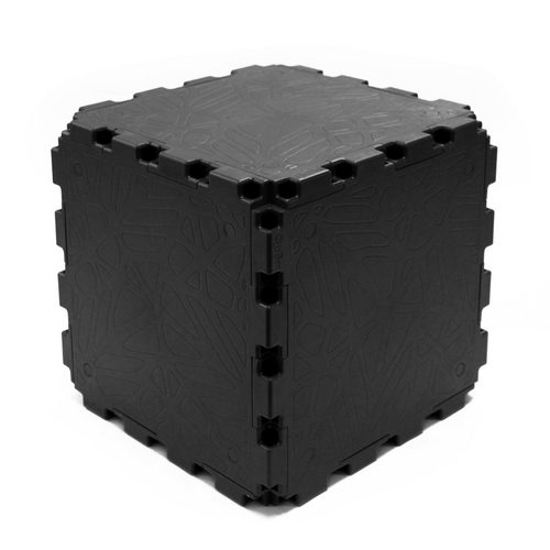 Black Cubik Zen cubes, smooth faces
