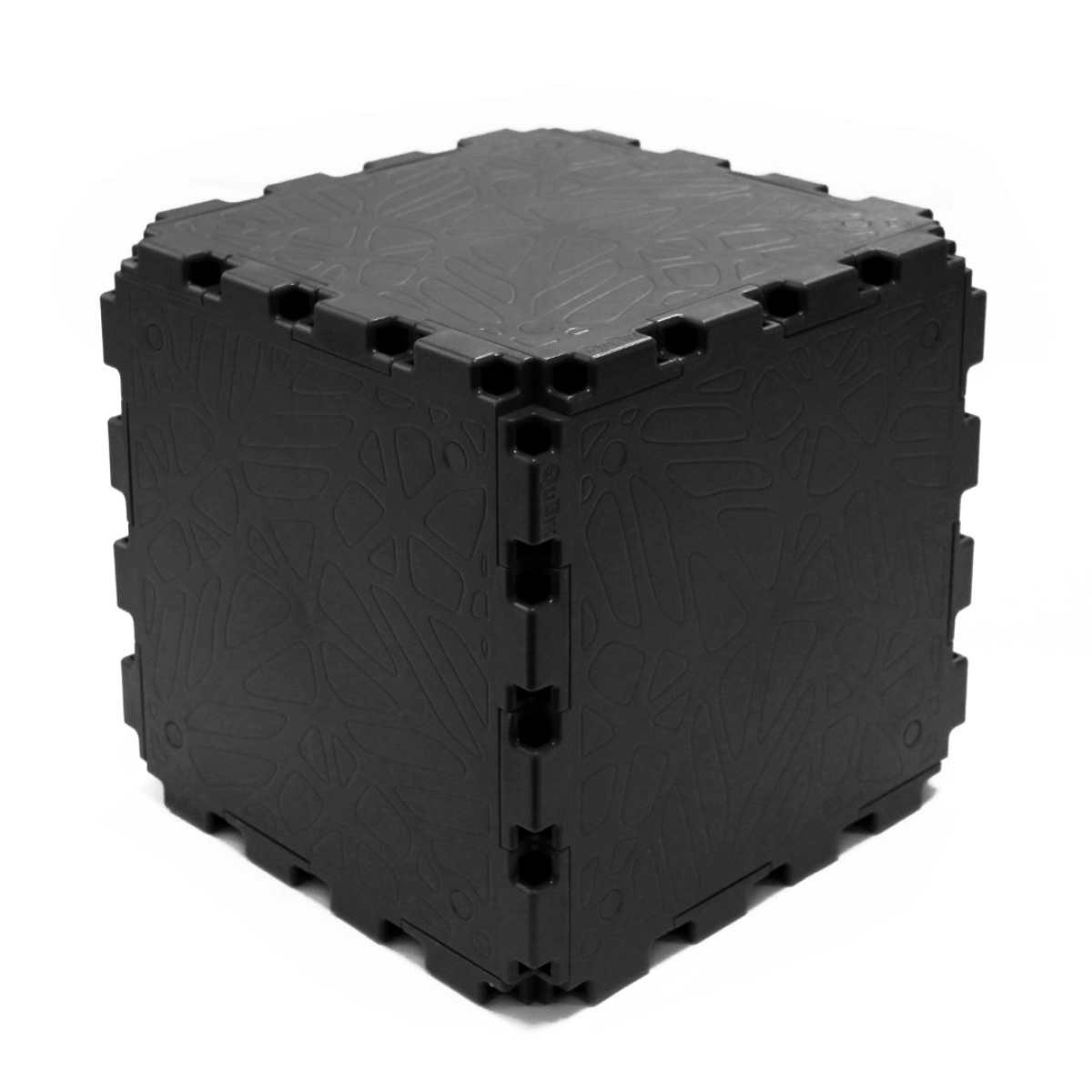 Black Cubik Zen cubes, smooth faces