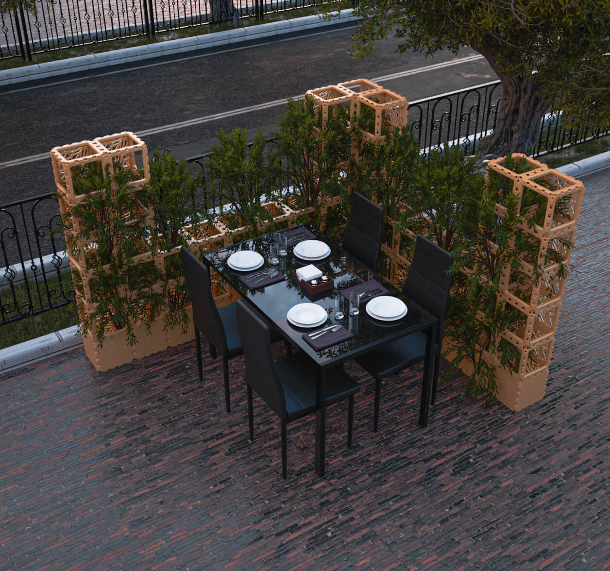 Cafes, restaurants