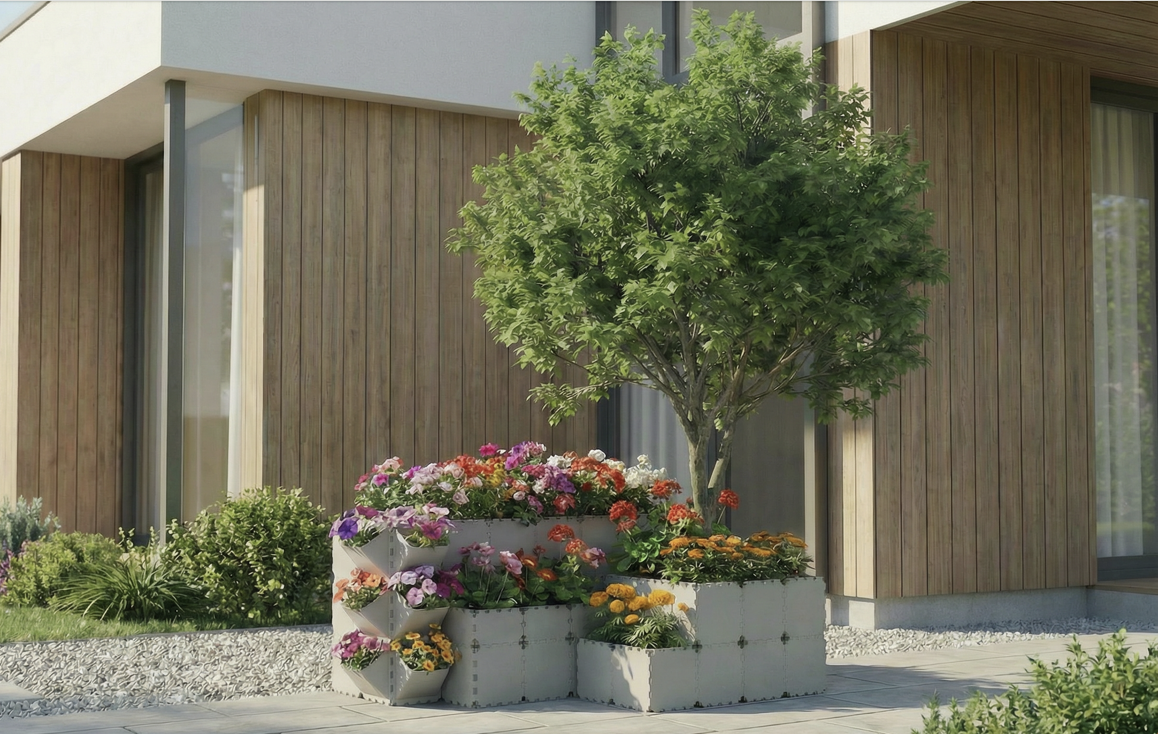 Plantadores e vasos - Sistemas modulares para plantas