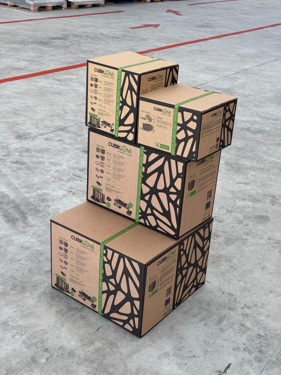 Cubik.One retail packaging for modular cubes